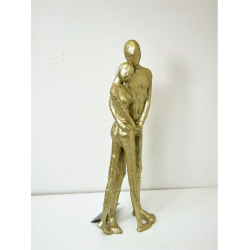 Figurka Rzeźba Para stojąca ZŁOTA 47cm